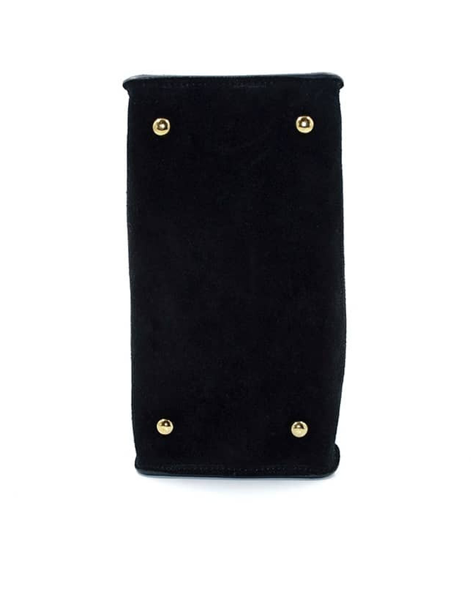 Black suede leather bag ARTISTE, red mouth embroidery |Gloria Balensi