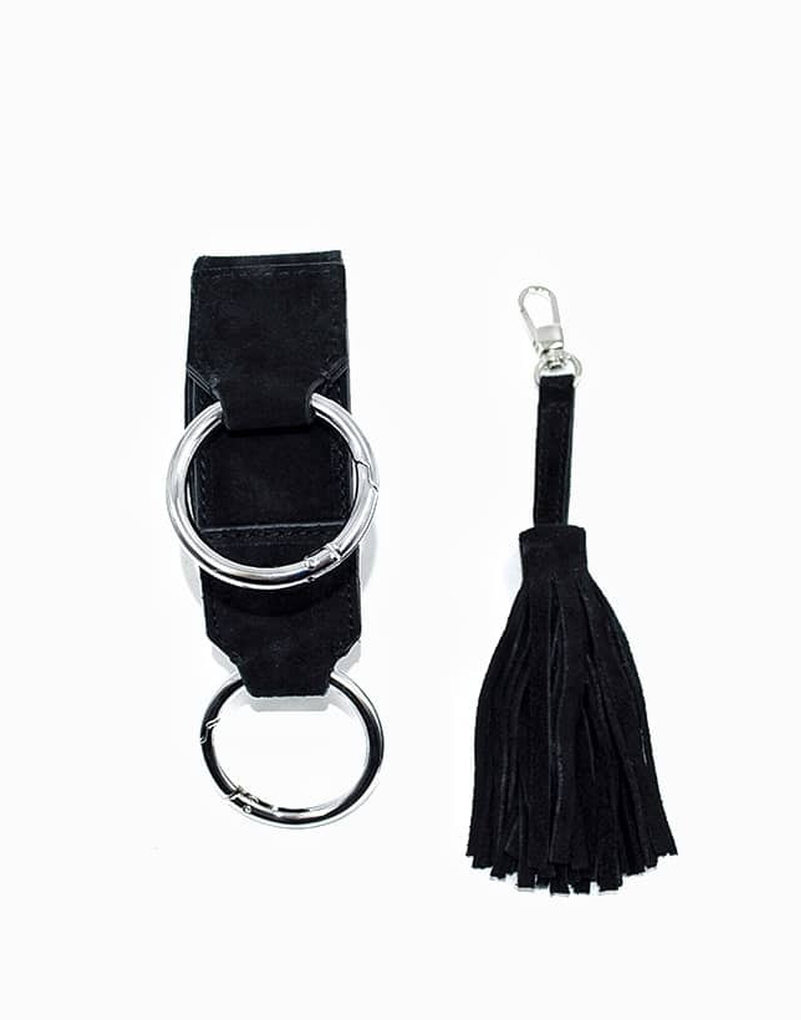 Sac en cuir noir velours ARTISTE, bouche rose |Gloria Balensi