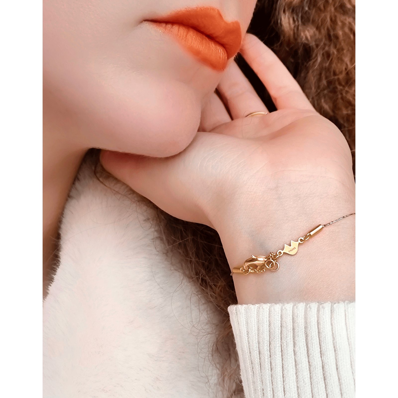 Bracelet cordon poire onyx vert GAÏA |Gloria Balensi Bracelet cordon poire onyx vert GAÏA |Gloria Balensi