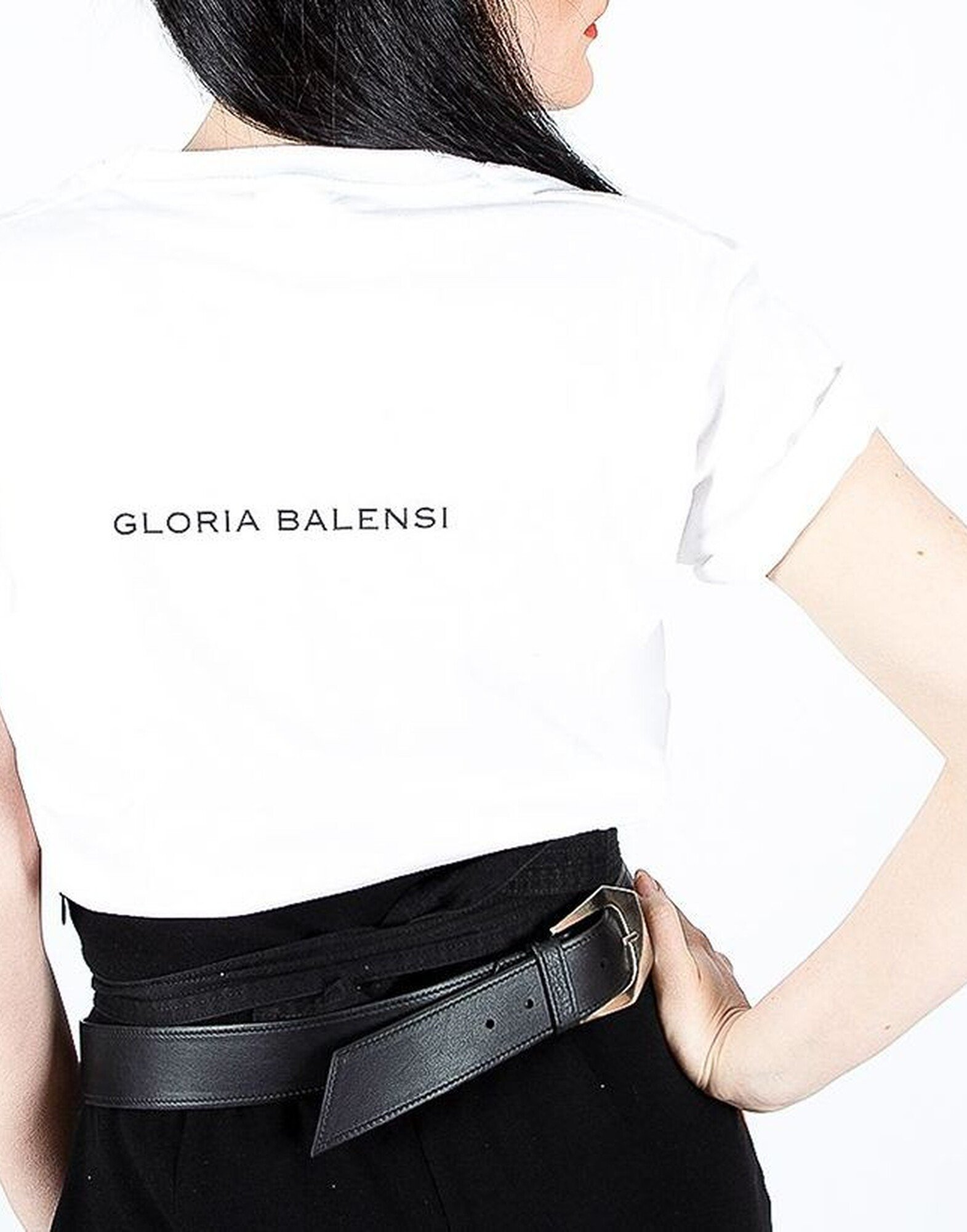 Arty white T-shirt |Gloria Balensi