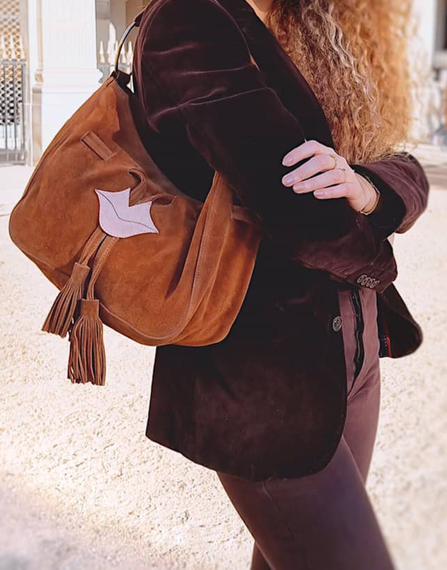Camel MIKI CITY soft tote bag |Gloria Balensi