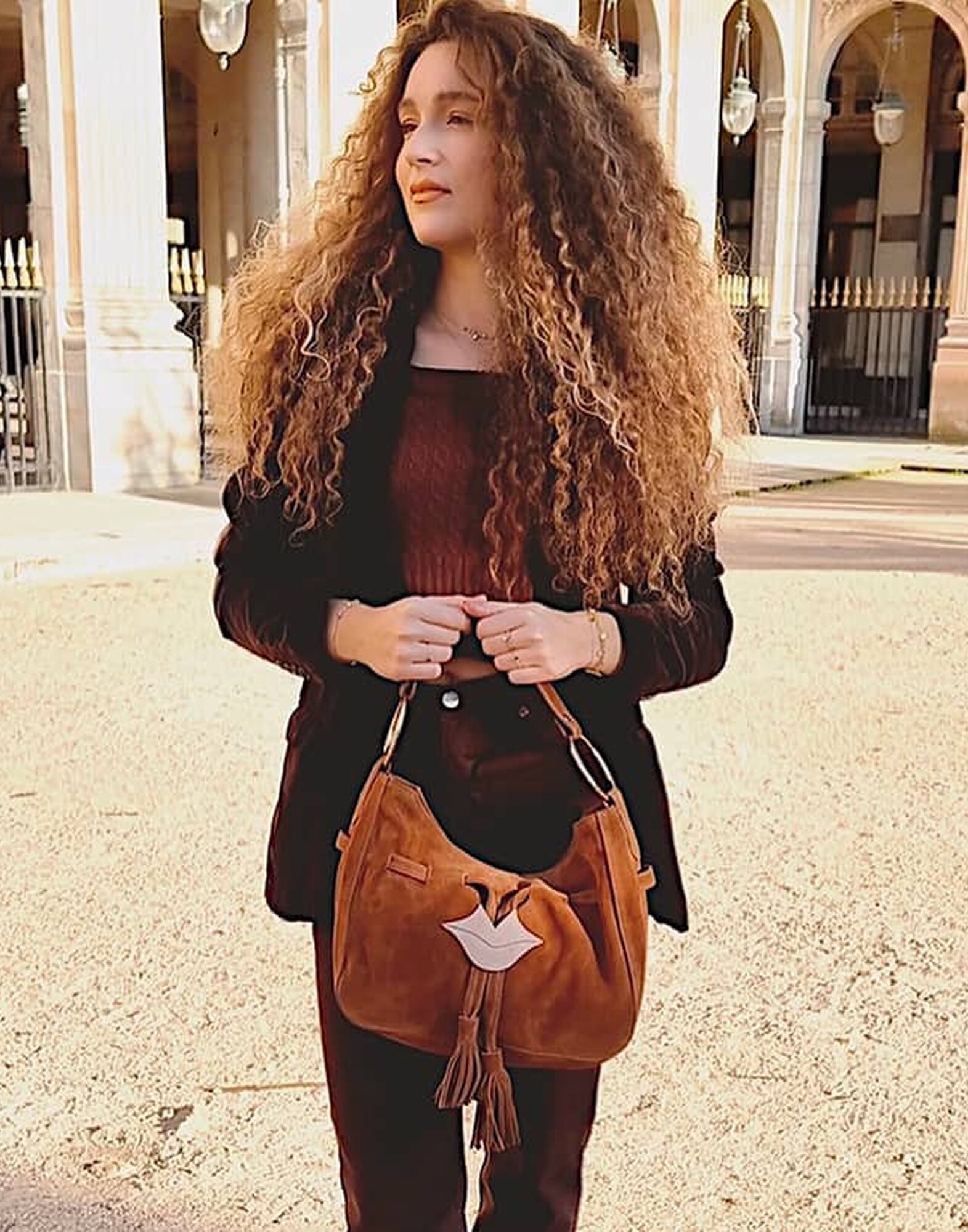 Camel MIKI CITY soft tote bag |Gloria Balensi