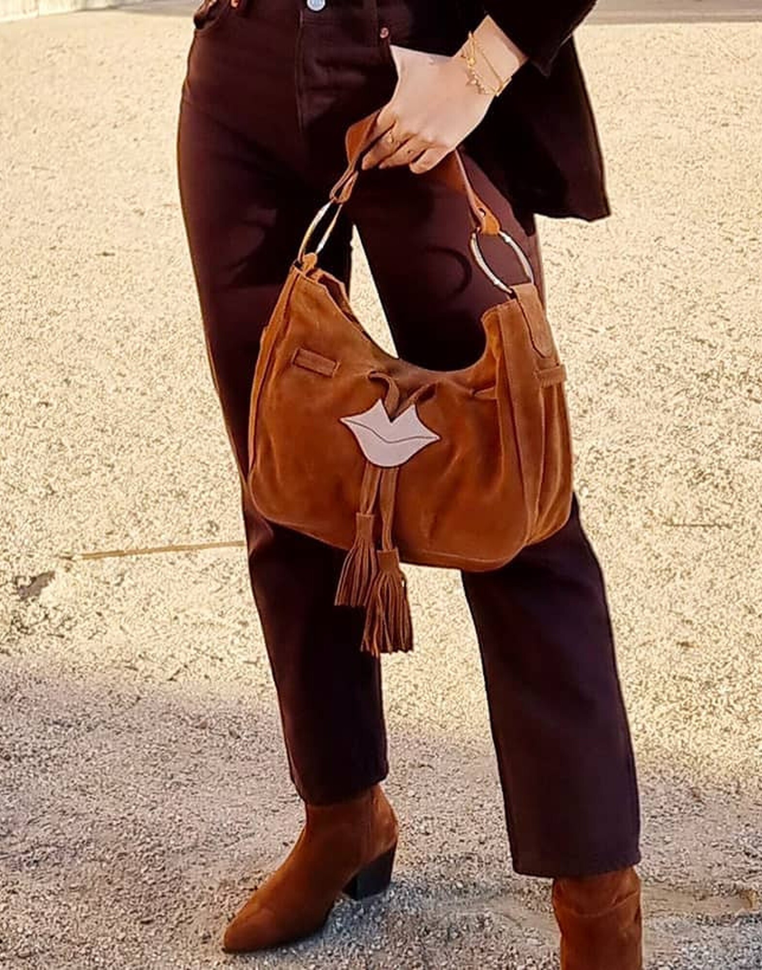 Camel MIKI CITY soft tote bag |Gloria Balensi