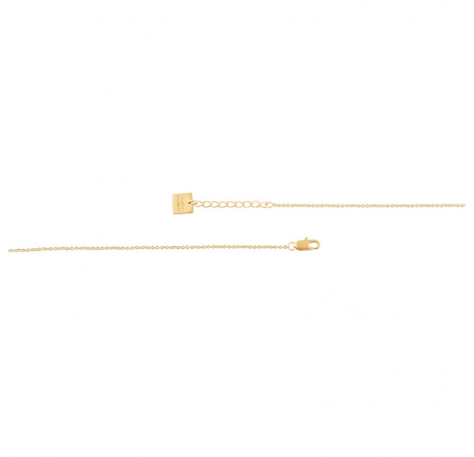 HÉRA chain necklace with zirconium, clasp view  | Gloria Balensi