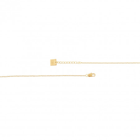 HÉRA chain necklace with aquamarine, clasp view  | Gloria Balensi