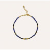 Bracelet lapis lazuli et spinelle noir OSIRIS