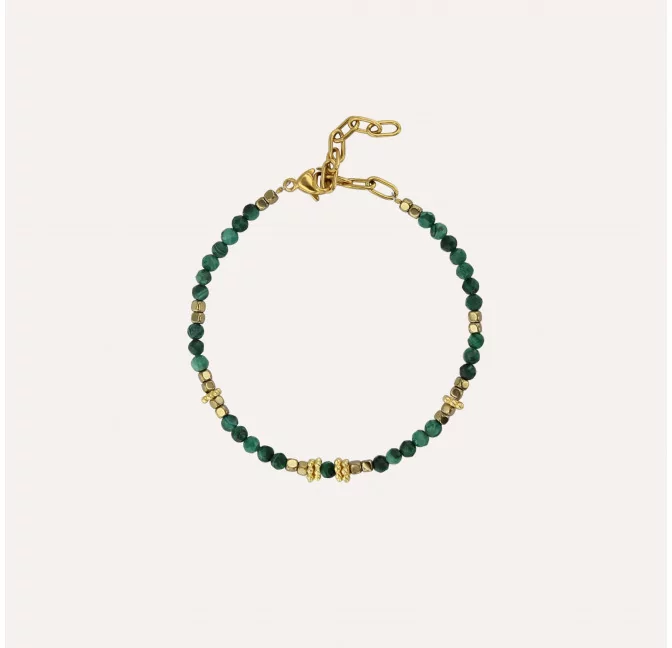 OSIRIS bracelet in malachite |Gloria Balensi