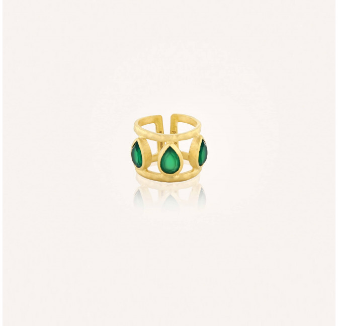 Antique gold adjustable ring Amalia 1  | Gloria Balensi