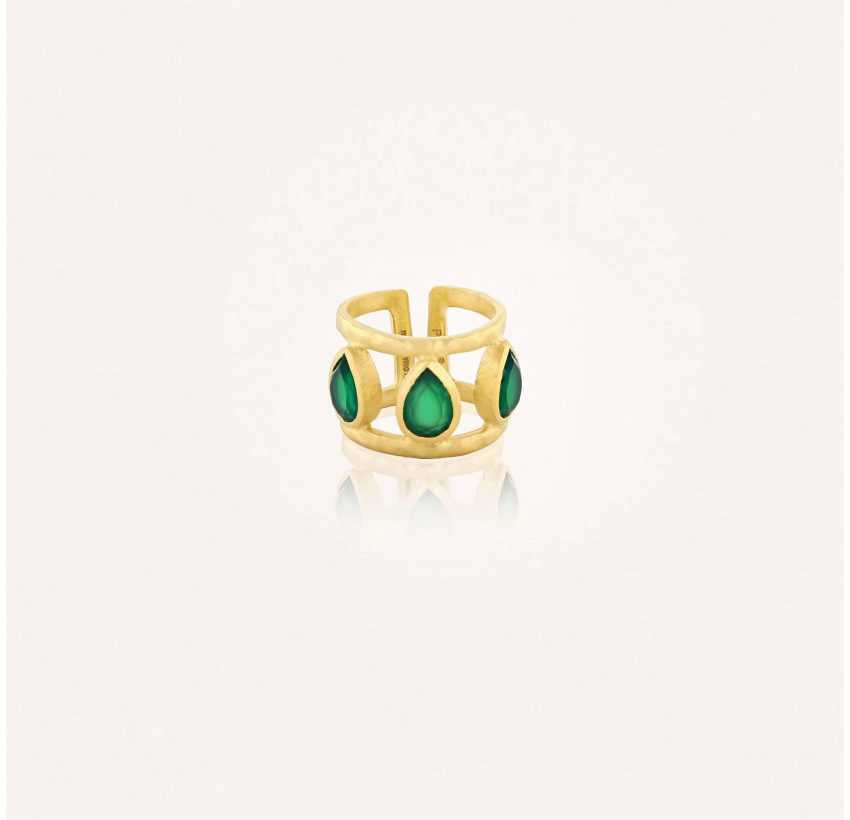 Antique gold adjustable ring Amalia 1  | Gloria Balensi