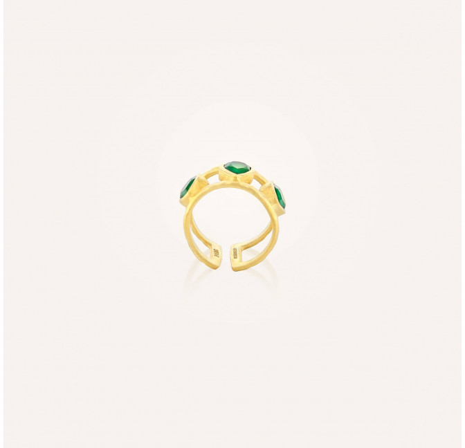 Antique gold adjustable ring Amalia 3  | Gloria Balensi
