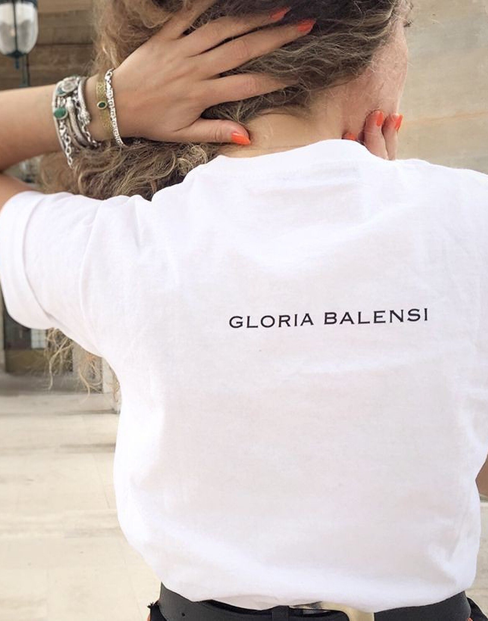Tee-shirt blanc Arty |Gloria Balensi