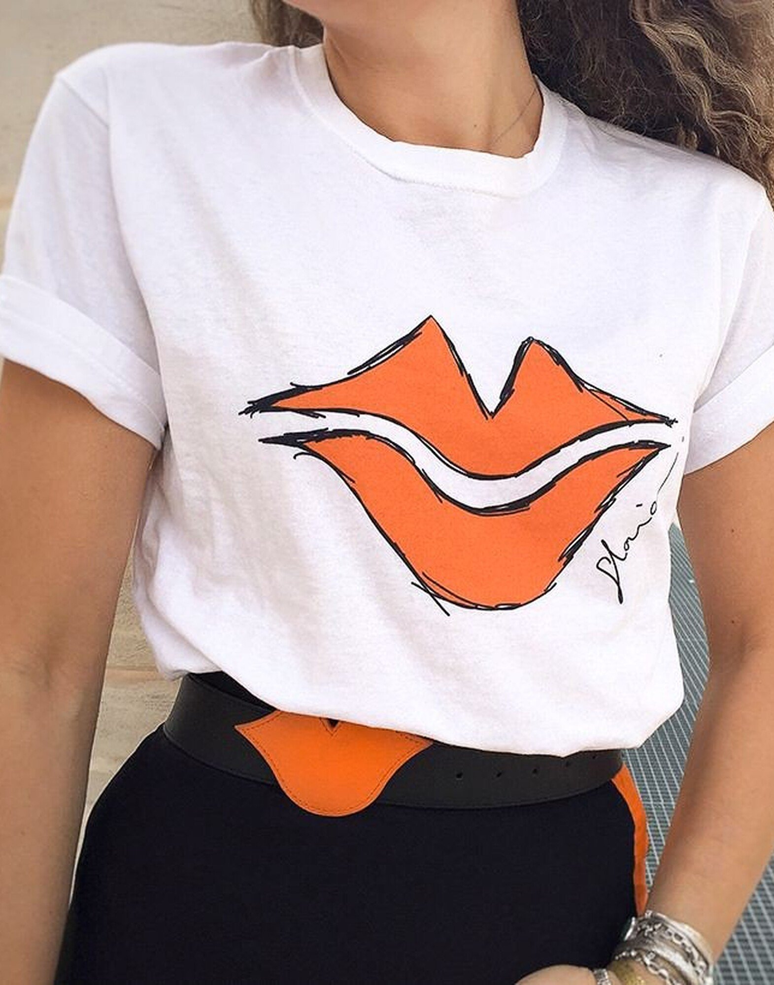 Tee-shirt blanc Arty |Gloria Balensi