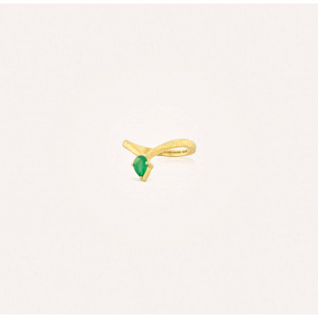 Antique gold ring with pear-shaped stone LILIA 1| Gloria Balensi