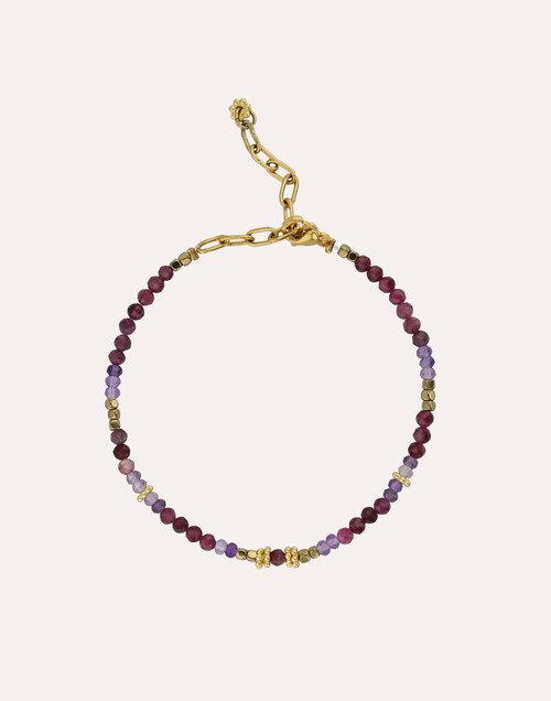 OSIRIS bracelet in rubellite and amethyst |Gloria Balensi