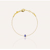 Bracelet cordon poire lapis-lazuli GAÏA