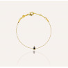 GAÏA black onyx pear cord bracelet