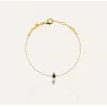 GAÏA black onyx pear cord bracelet