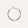 OSIRIS bracelet in rubellite and black spinel