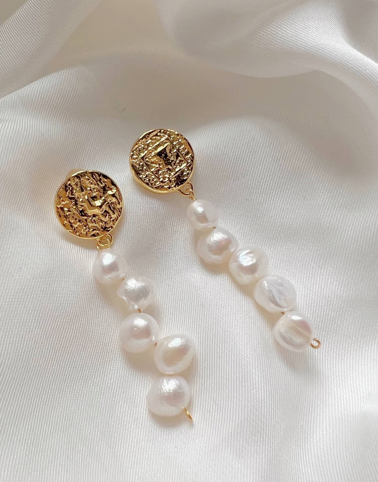 Boucles d'oreilles perles baroques d'eau douce LILYA |Gloria Balensi