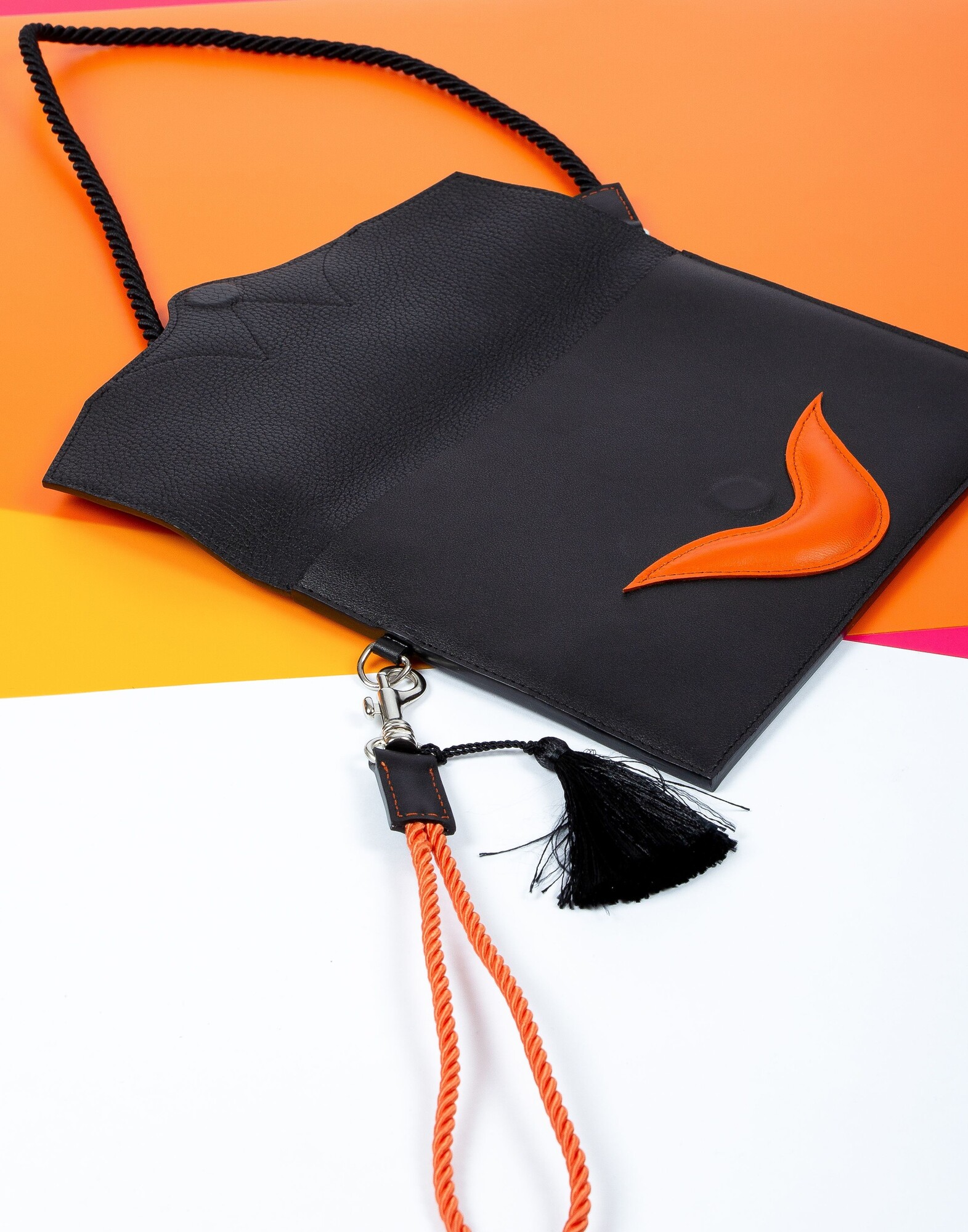 Orange MILY clutch bag |Gloria Balensi