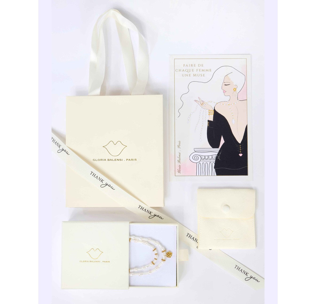 Packaging, écrin Gloria Balensi bijoux | Gloria Balensi Paris bijoux