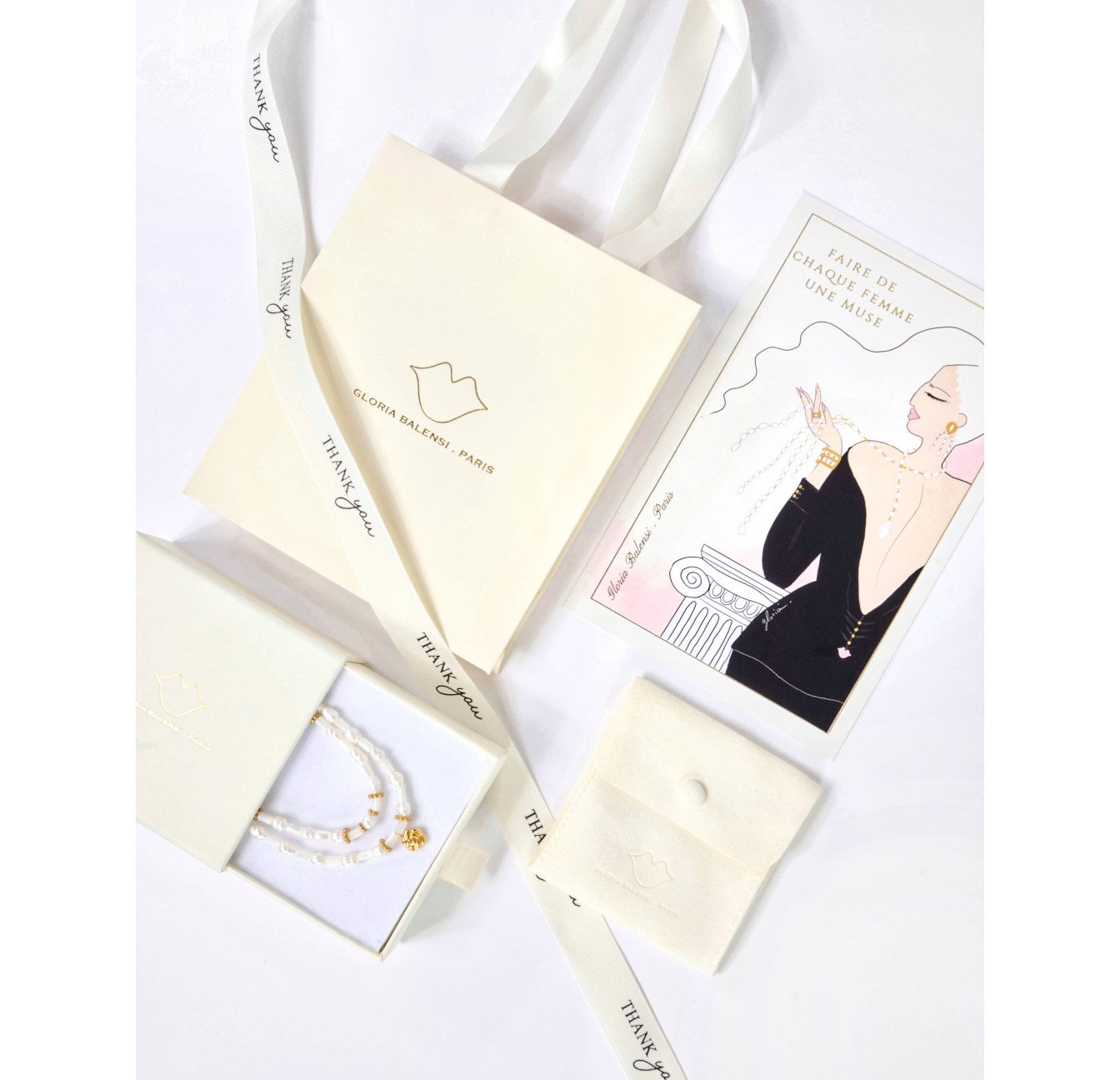 Packaging, écrin Gloria Balensi bijoux | Gloria Balensi Paris bijoux