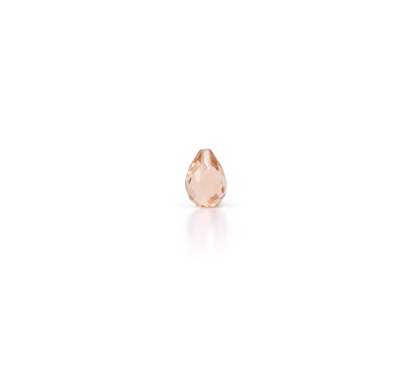 Peach morganite briolette - HÉRA| Gloria Balensi