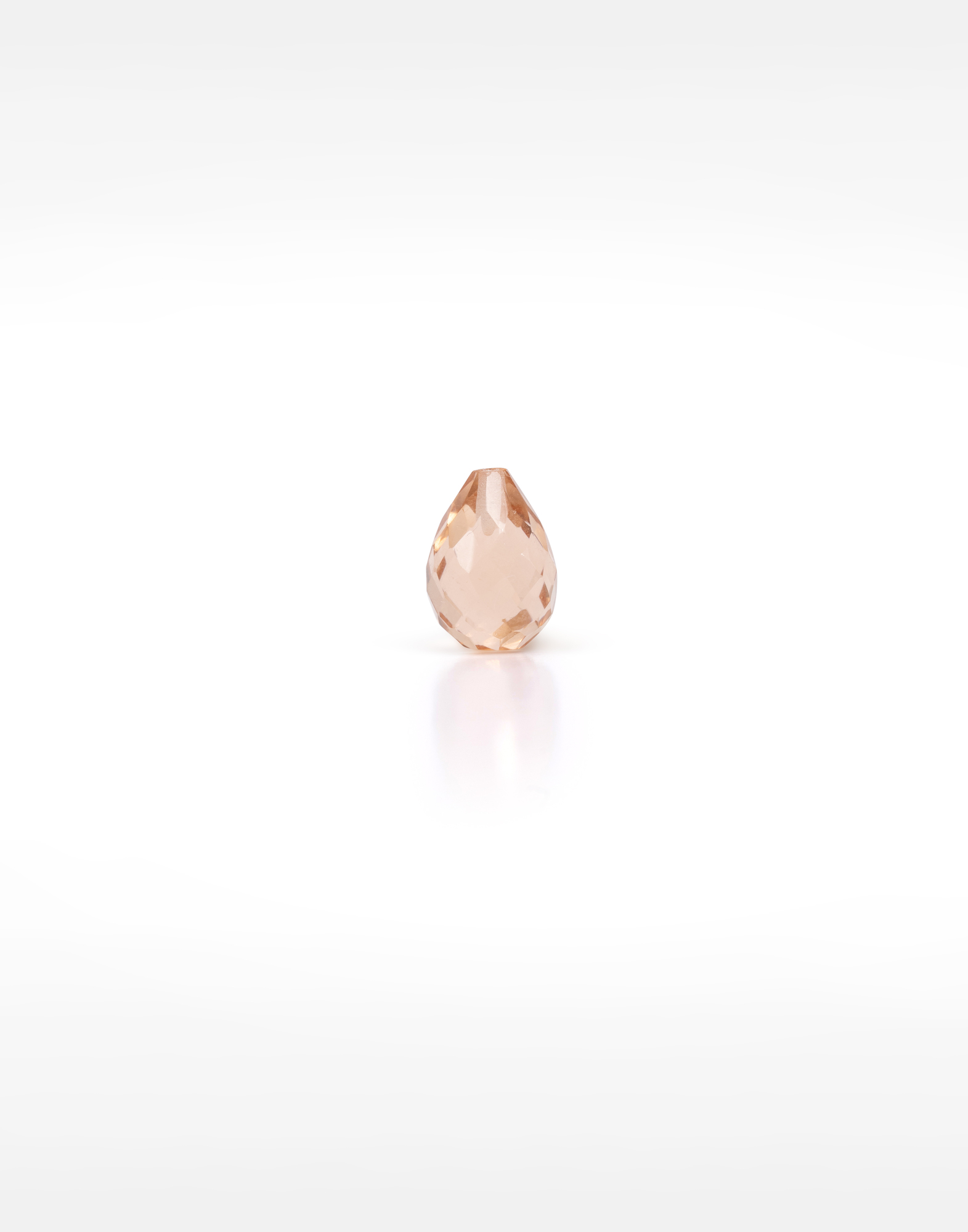 Peach morganite briolette - HÉRA| Gloria Balensi