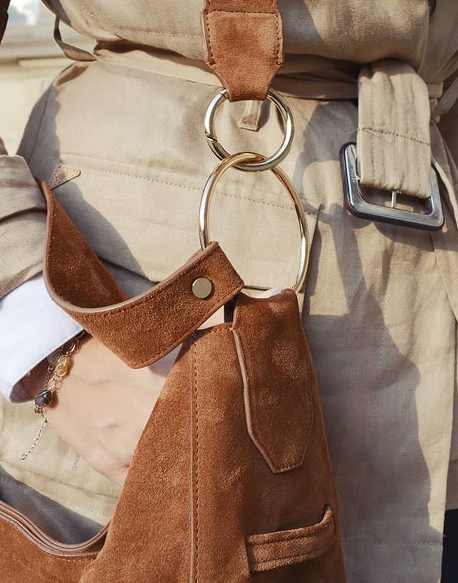 XXL Soft tote bag MIKI camel |Gloria Balensi