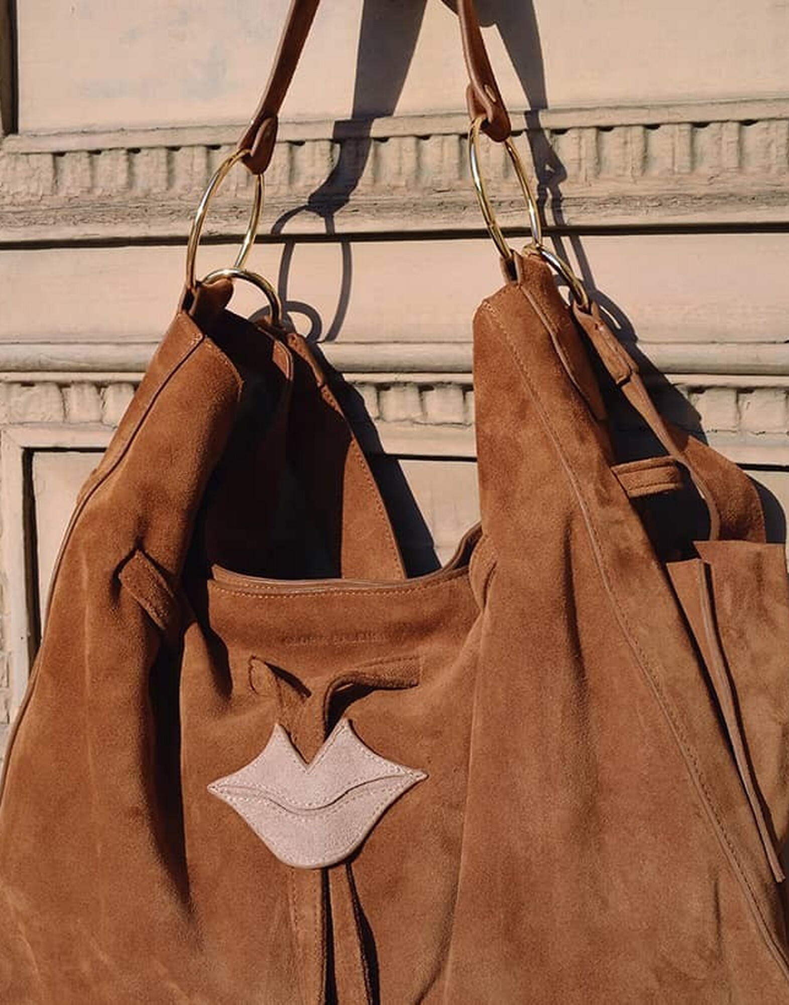 XXL Soft tote bag MIKI camel |Gloria Balensi