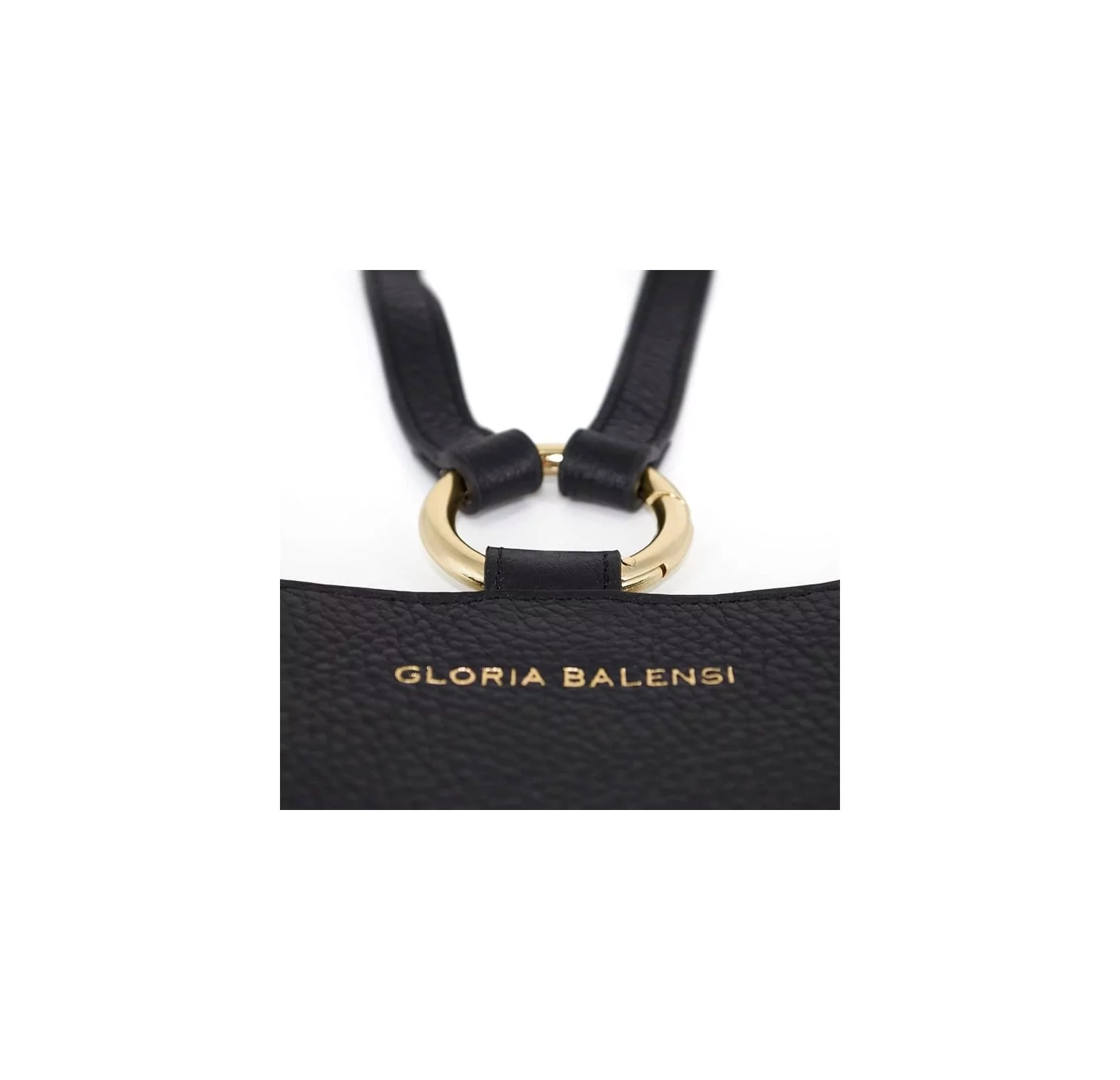 Black and gold TÉLI phone pouch | Gloria Balensi