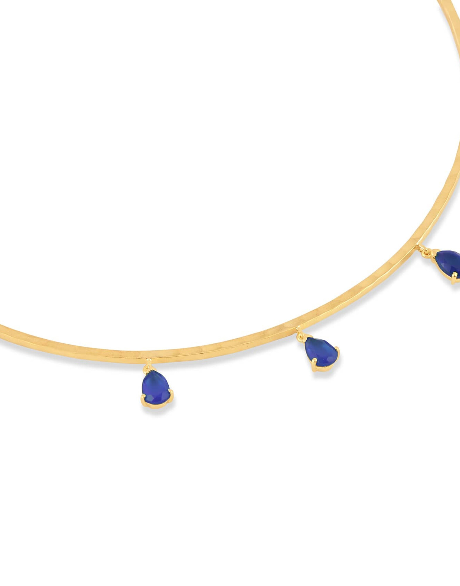NAYA torque necklace with Lapis Lazuli |Gloria Balensi