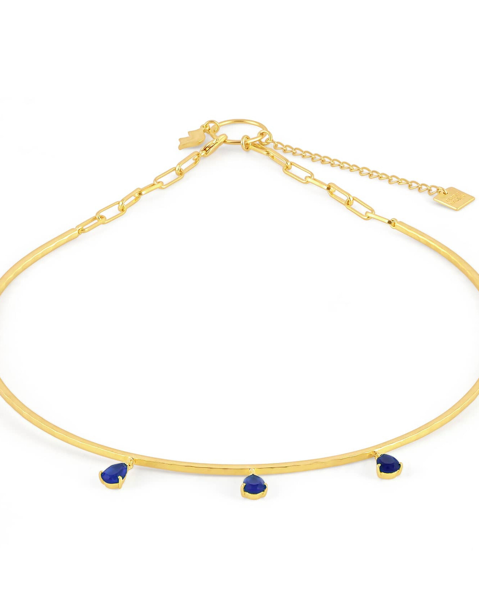 NAYA torque necklace with Lapis Lazuli |Gloria Balensi
