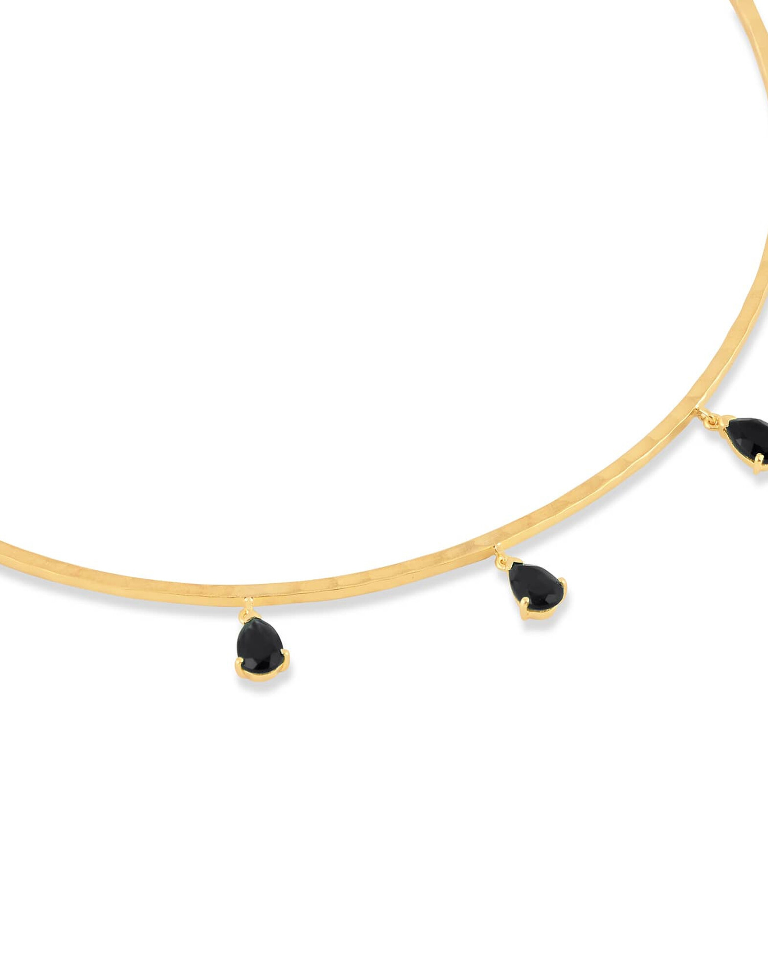 NAYA torque necklace with black Onyx |Gloria Balensi