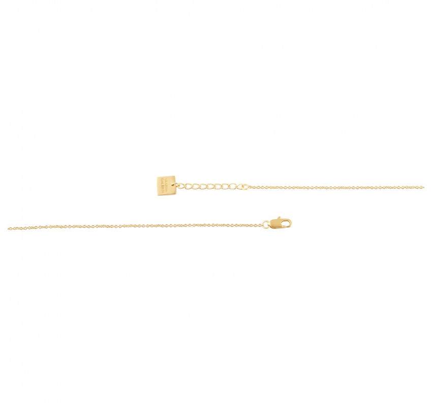 HÉRA chain necklace with lapis lazuli, clasp view  | Gloria Balensi