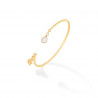 Gold-plated bracelet AVA with moonstone