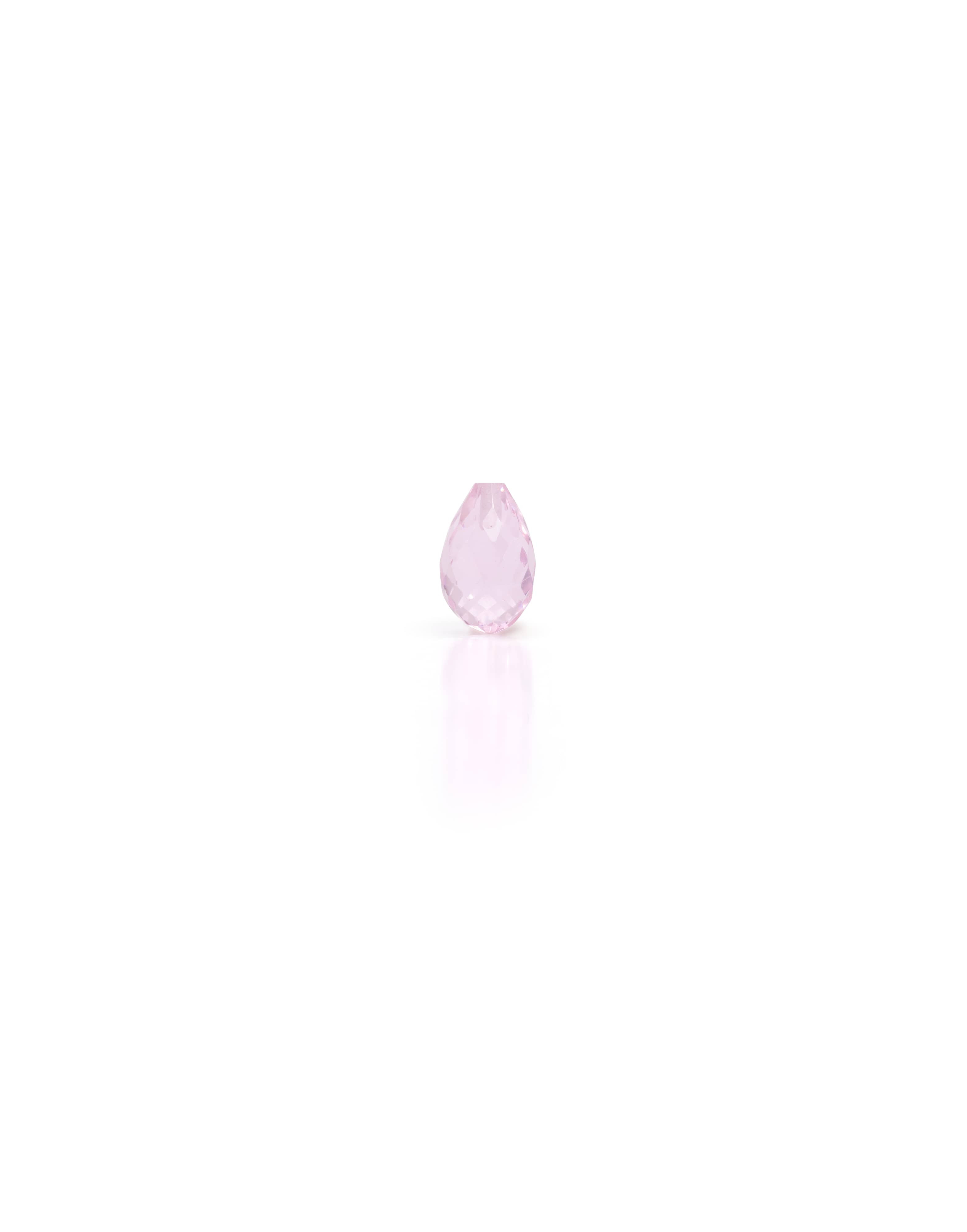 Morganite rose briolette 8 mm