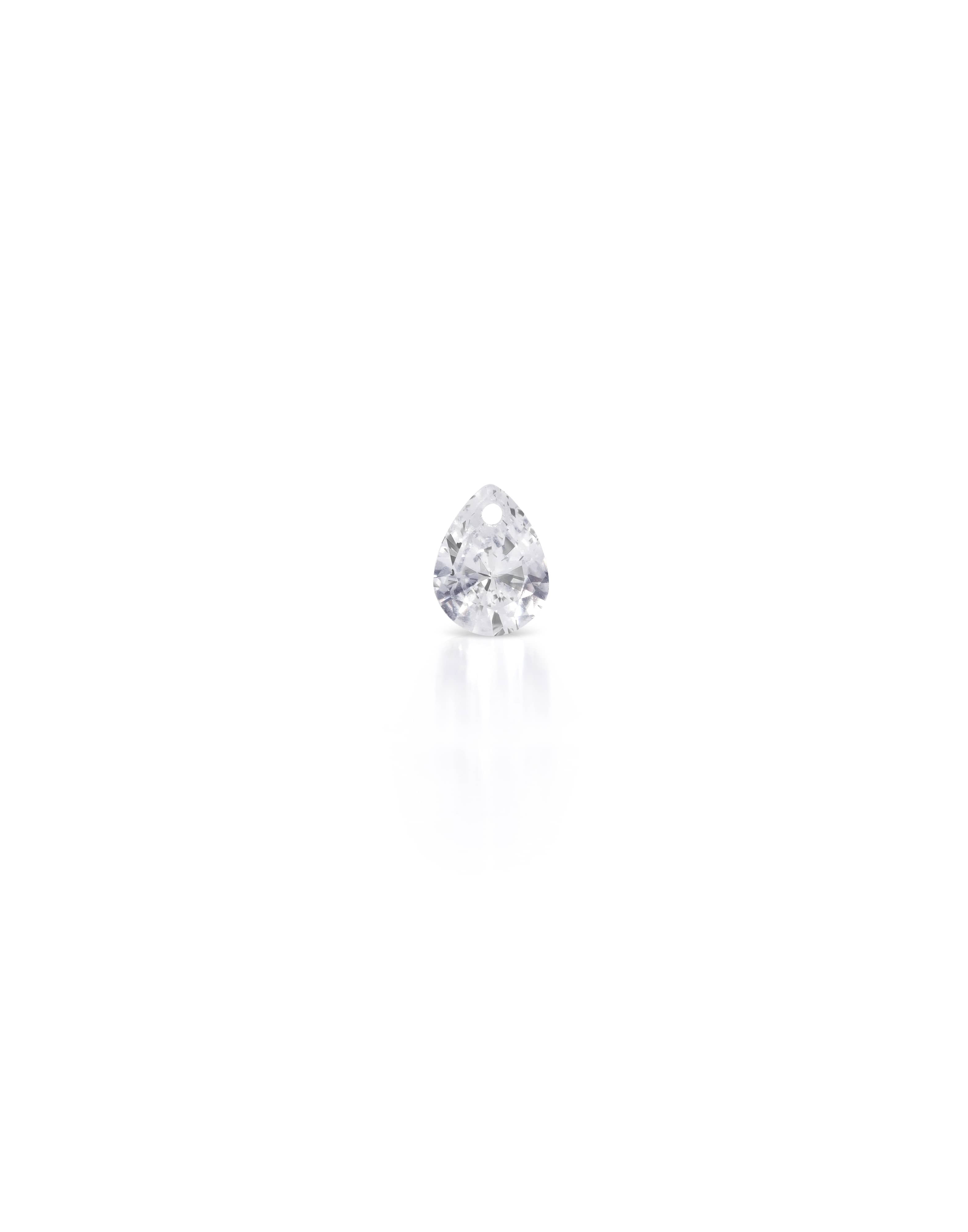 Zircon poire 8 mm